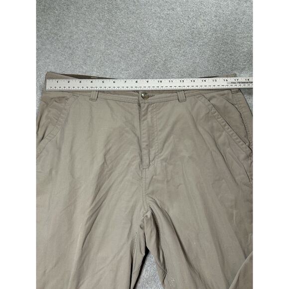 REI Co-Op Pants Men W34 L34 Nylon Hiking Fishing Breathable Water Resist Beige - Picture 4 of 15